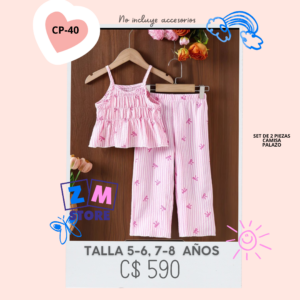 Conjunto con palazo,--CP-40