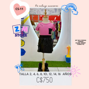 Conjunto con falda-short.--CS-11