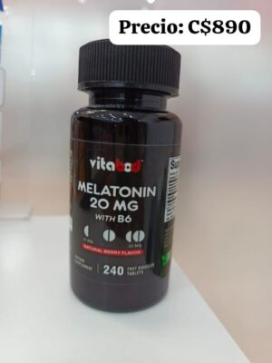 Melatonina de 20 mg con Vitamina B6
