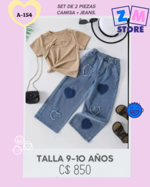 Conjunto con Mom jeans -- A-154